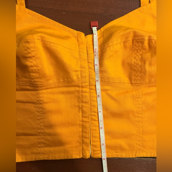 Wilfred sz 6 marigold bustier, cropped tank. - Picture 6 of 10